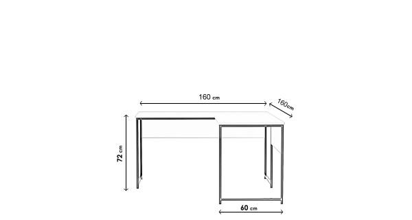 Studijní stůl BEAN, dub