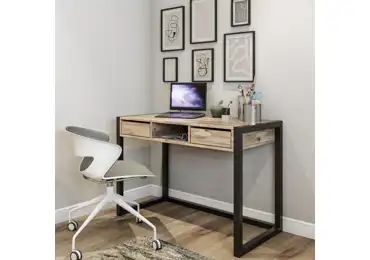 Studijní stůl CADDY, atlantská borovice/černá