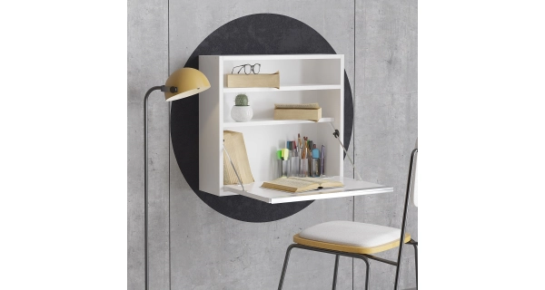 Studijní stůl CAFFER, bílá