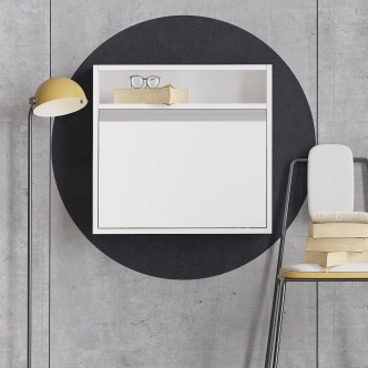 Studijní stůl CAFFER, bílá