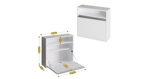 Studijní stůl CAFFER, bílá