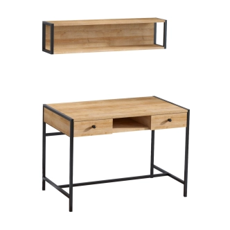 Studijní stůl CAMELLIA, dub/černá