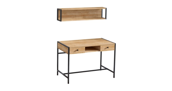 Studijní stůl CAMELLIA, dub/černá