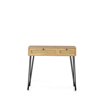 Studijní stůl COLYN, dub/černá