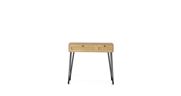 Studijní stůl COLYN, dub/černá