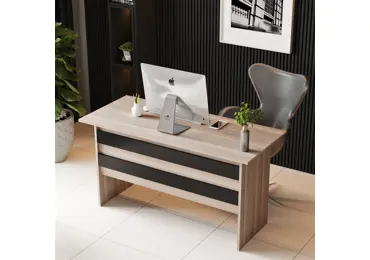 Studijní stůl DENICE, dub/černá