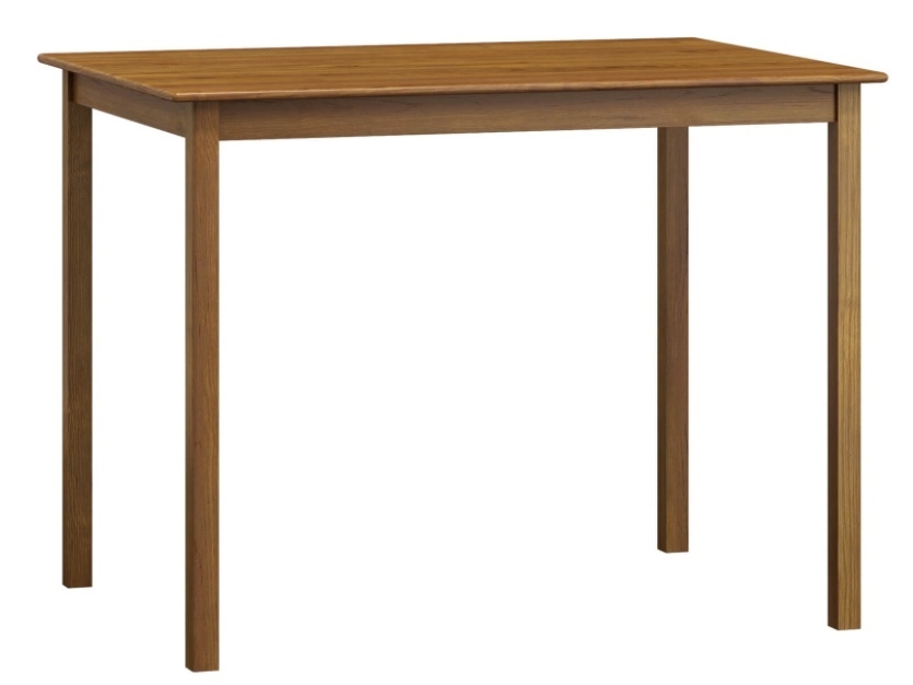 Stůl DASHEN 1, 120 x 60 cm, masiv borovice, moření dub