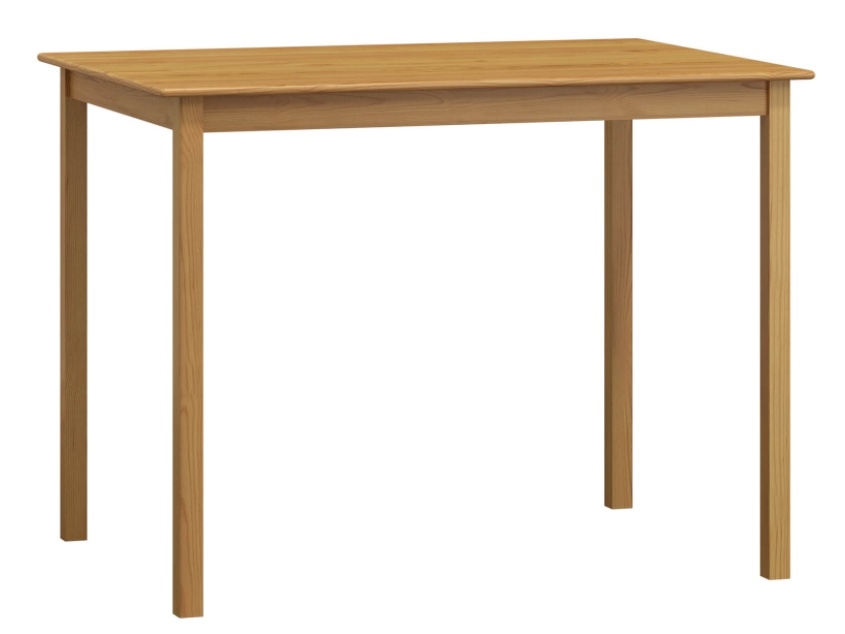 Stůl DASHEN 1, 120 x 75 cm, masiv borovice, moření olše