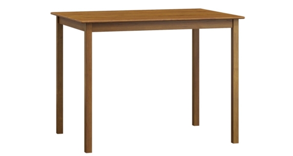 Stůl DASHEN 1, 110 x 60 cm, masiv borovice, moření dub