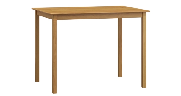Stůl DASHEN 1, 110 x 60 cm, masiv borovice, moření olše