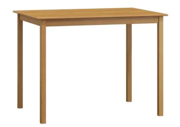 Stůl DASHEN 1, 120 x 60 cm, masiv borovice, moření olše