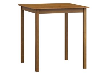Stůl DASHEN 2, 100 x 100 cm, masiv borovice, moření dub