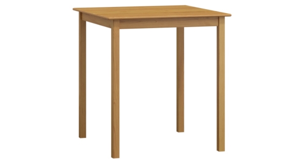 Stůl DASHEN 2, 70 x 70 cm, masiv borovice, moření olše