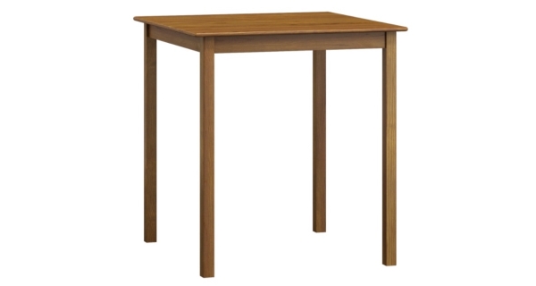 Stůl DASHEN 2, 80 x 80 cm, masiv borovice, moření dub