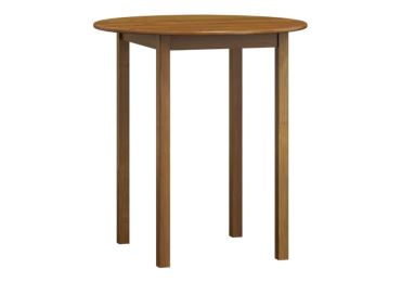 Stůl DASHEN 3, průměr 110 cm, masiv borovice, moření dub