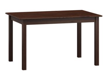 Stůl DASHEN 8, 120/150 x 60 cm, masiv borovice, moření ořech