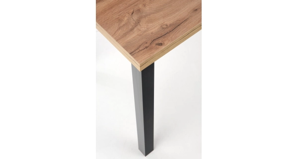 Stůl EIRA, dub wotan/černá