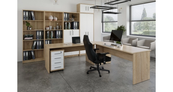 Stůl jednací NEJBY GIANNI, dub sonoma