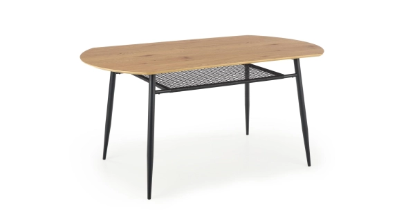 Stůl SURI, zlatý dub/černá