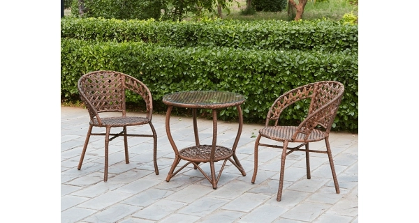 ŠTURM, zahradní ratanový set 1+2, hnědá