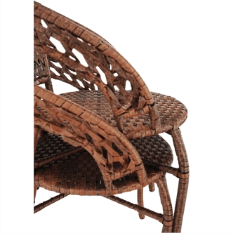 ŠTURM, zahradní ratanový set 1+2, hnědá