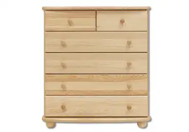 Šuplíková komoda POLEZHAN, masiv borovice, moření: …