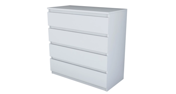 Šuplíková komoda VELGAR, bílá