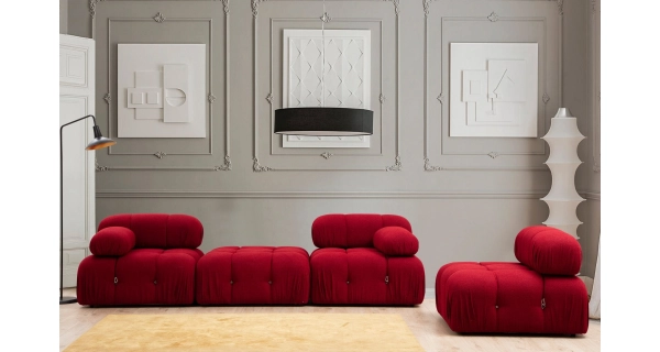 Taburet AMIENS, červená