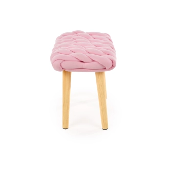 Taburet BOKER, růžová/přírodní