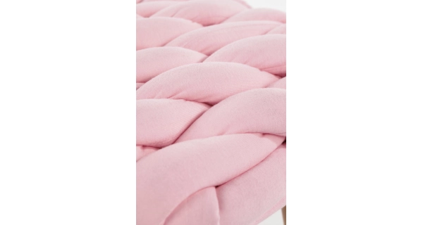 Taburet BOKER, růžová/přírodní