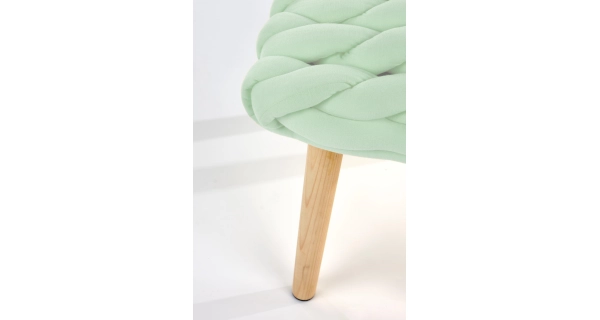 Taburet BOKER, zelená/přírodní