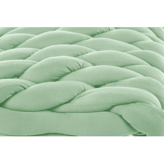 Taburet BOKER, zelená/přírodní