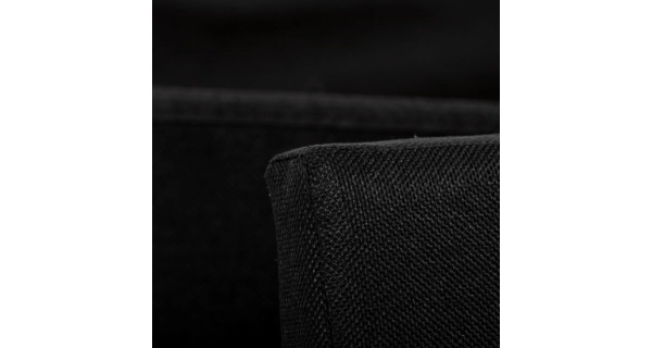 Taburet CANROSPON s úložným prostorem, látka černá