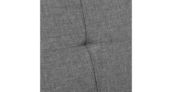 Taburet CANROSPON s úložným prostorem, látka šedá