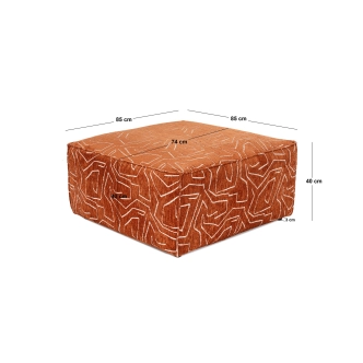 Taburet DRIRIS, oranžová