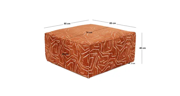 Taburet DRIRIS, oranžová