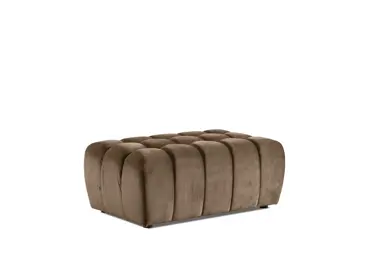 Taburet GRAHAMIA 01, světle hnědá látka