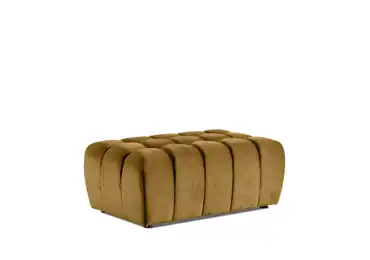 Taburet GRAHAMIA 04, žlutá látka