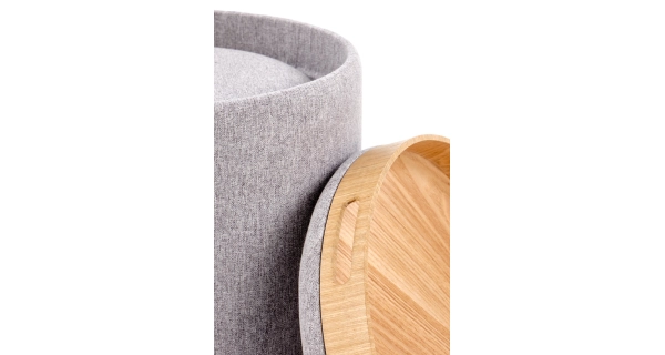 Taburet HARLEM 2ks, šedá