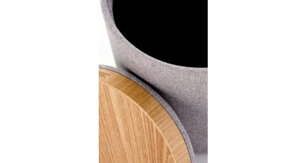 Taburet HARLEM 2ks, šedá