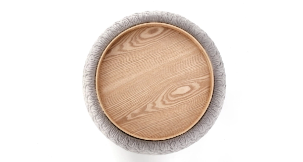 Taburet HUTCH, šedá