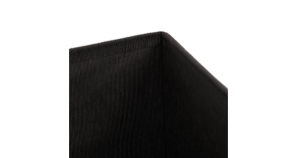 Taburet JORXERZAN s úložným prostorem, látka černá