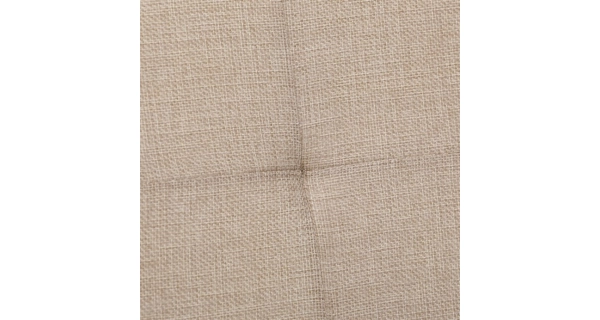 Taburet JORXERZAN s úložným prostorem, látka krémová