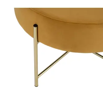 Taburet LAPIRO, žlutá/zlatá