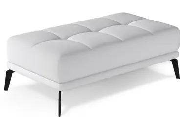 Taburet LITHOPS 32, bílá ekokůže