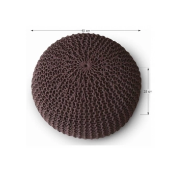 Taburet MARMOT typ 2, hnědý