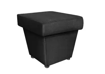 Taburet NEJBY WILUNA, černá látka DOPRODEJ