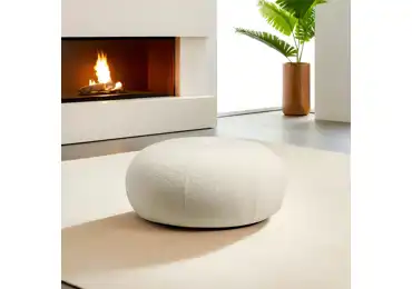 Taburet POLNOR, bílá