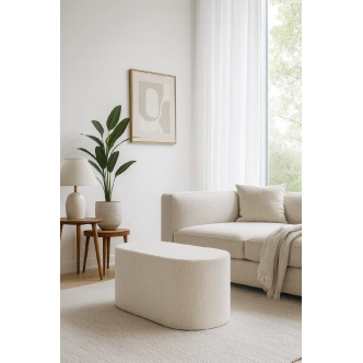 Taburet POPRI, bílá