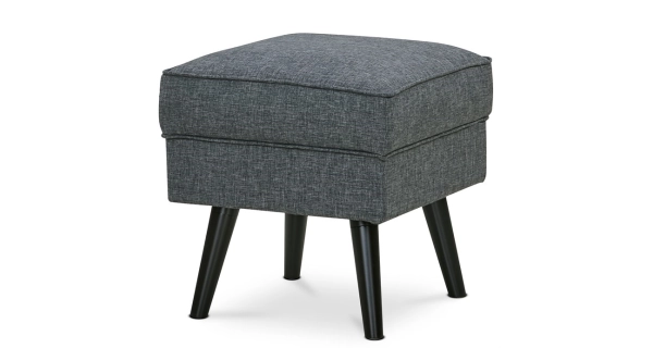 Taburet SARMORHAL, šedá látka, nohy buk